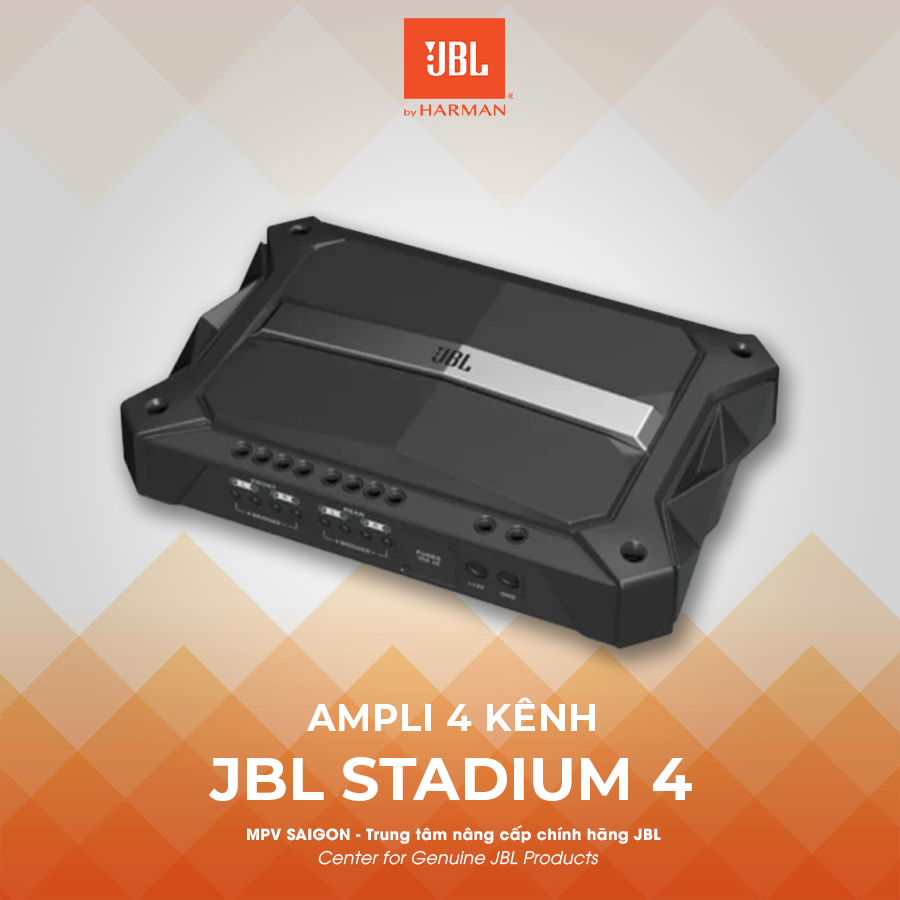 Ampli 4 kênh lắp xe ô tô JBL STADIUM 4 chính hãng