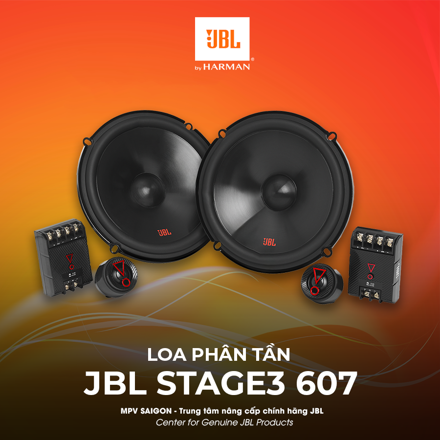 Loa phân tần lắp trên xe ô tô JBL STAGE3 607