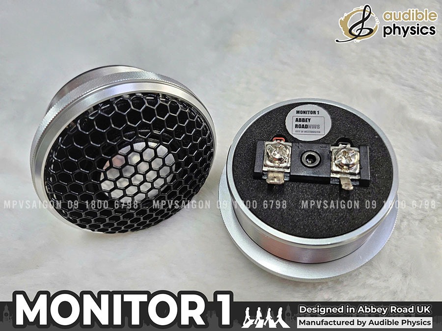 Loa monitor Audible Physics Monitor 1 Abbey Road NW8 cạnh bên trái