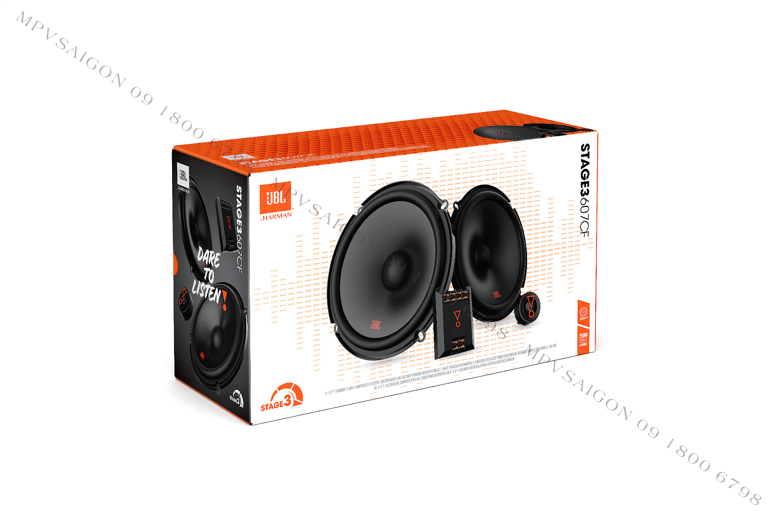Chi tiết loa phân tần JBL STAGE3 607 chính hãng cho xe hơi