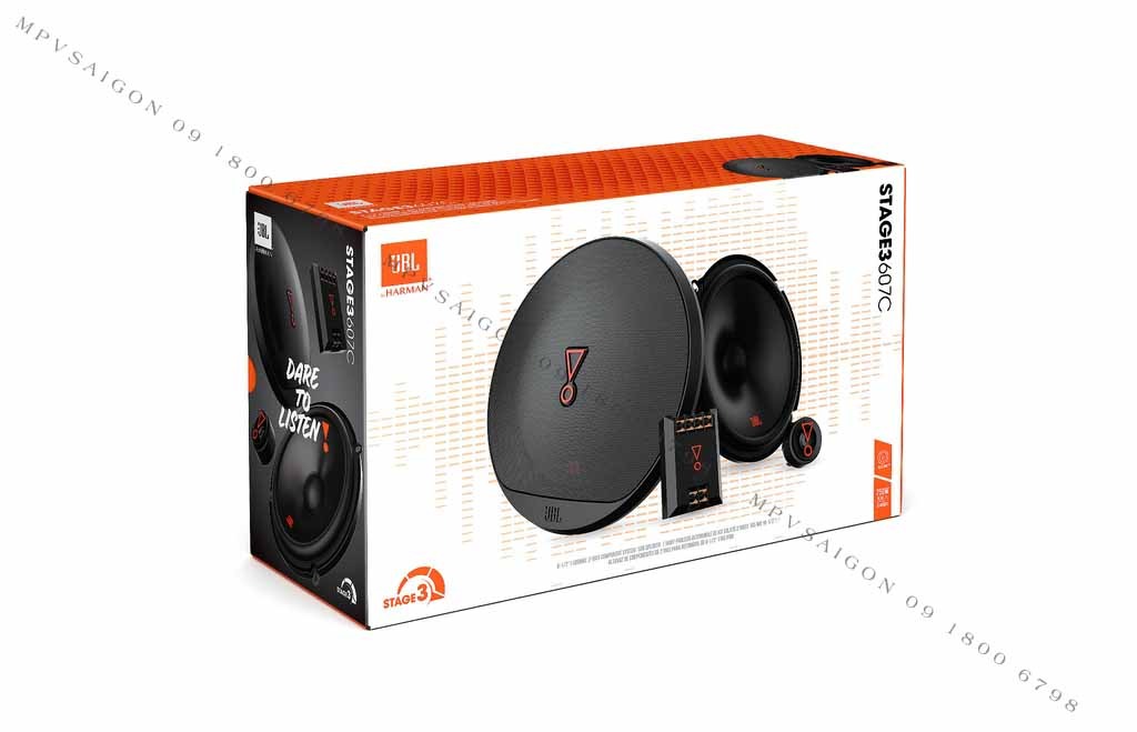 Bộ loa JBL STAGE3 607CF lắp đặt trên ô tô - thiết kế sang trọng