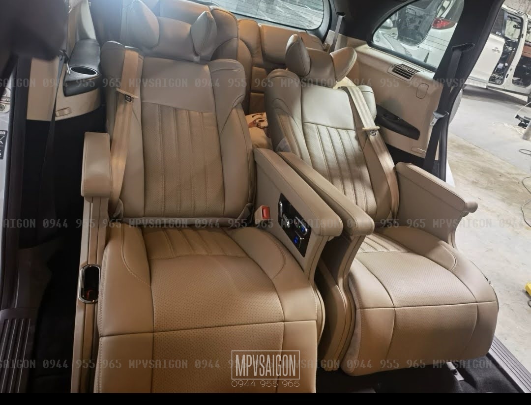 độ ghế nâng cấp nội thất Limousine Mercedes Benz R300 R350 R500