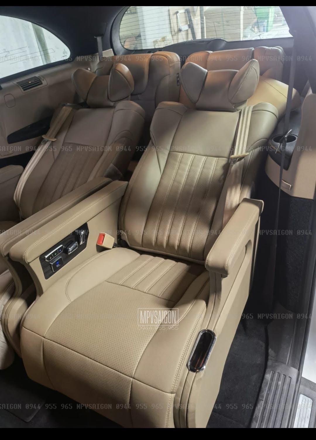 độ ghế nâng cấp nội thất Limousine Mercedes Benz R300 R350 R500