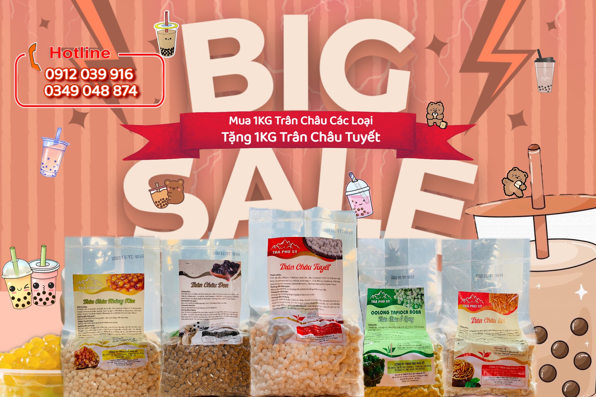 CHÀO HÈ VỚI CHƯƠNG TRÌNH KM HẤP DẪN 𝐌𝐔𝐀 1 𝐓𝐀̣̆𝐍𝐆 𝟏 Trà Phú Sỹ có chương trình mua 1 tặng 1 áp dụng cho tất cả các loại Topping