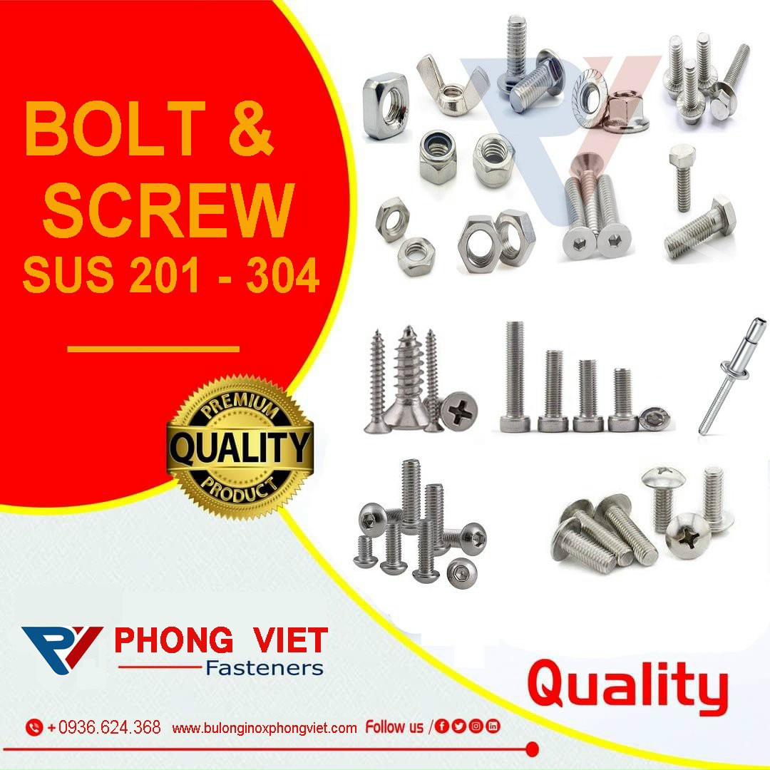 Đặc điểm và tiêu chuẩn sản xuất bulong inox 316 - Phong Viet Fastener