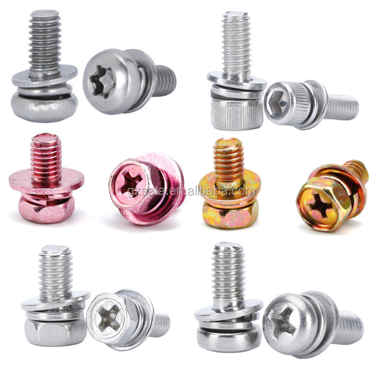 Vít liền phẳng vênh, Vít lồng phẳng vênh M3, M4, M5, M6