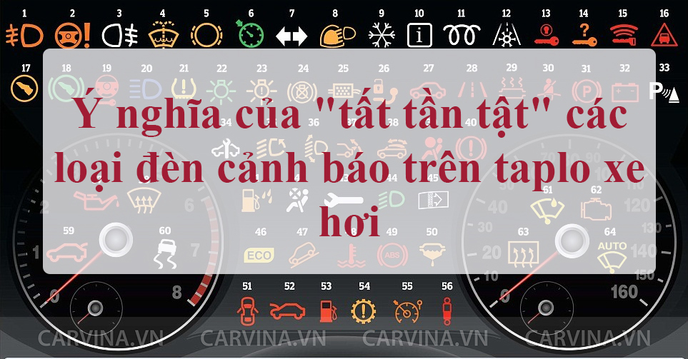 Ý nghĩa của “tất tần tật” các loại đèn cảnh báo trên taplo xe hơi