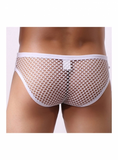 QUẦN LÓT NAM TAM GIÁC LƯỚI MẮT TO TRẮNG 277B