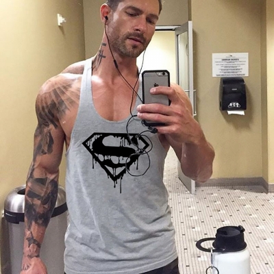 ÁO BA LỖ TẬP GYM COTTON SUPERMAN 703