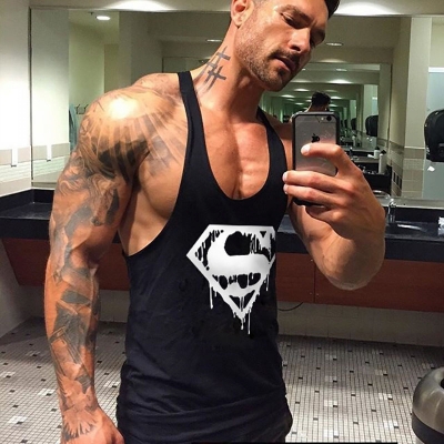 ÁO BA LỖ TẬP GYM COTTON SUPERMAN 703