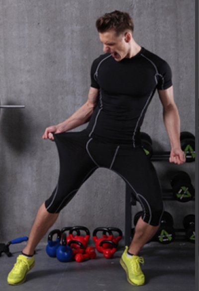 QUẦN LEGGING  GYM NAM CO DÃN  NGẮN 806