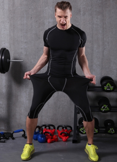 QUẦN LEGGING  GYM NAM CO DÃN  NGẮN 806