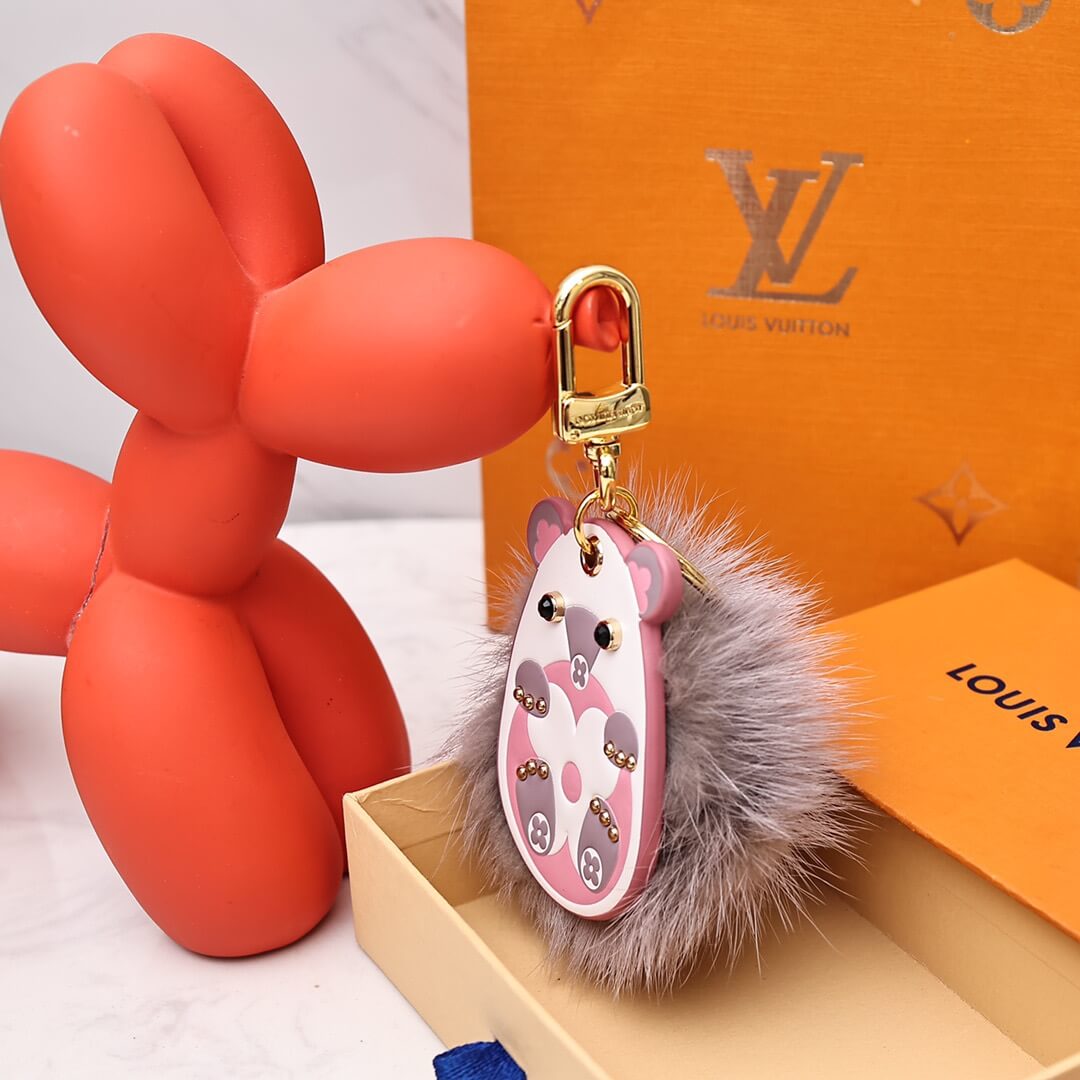 LOUIV Hedgehog Fur Key Charm