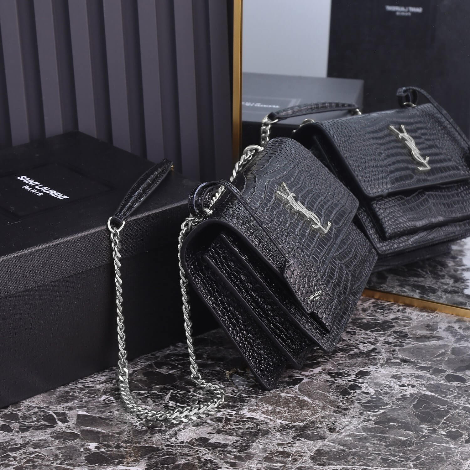 YSL Sunset Croc