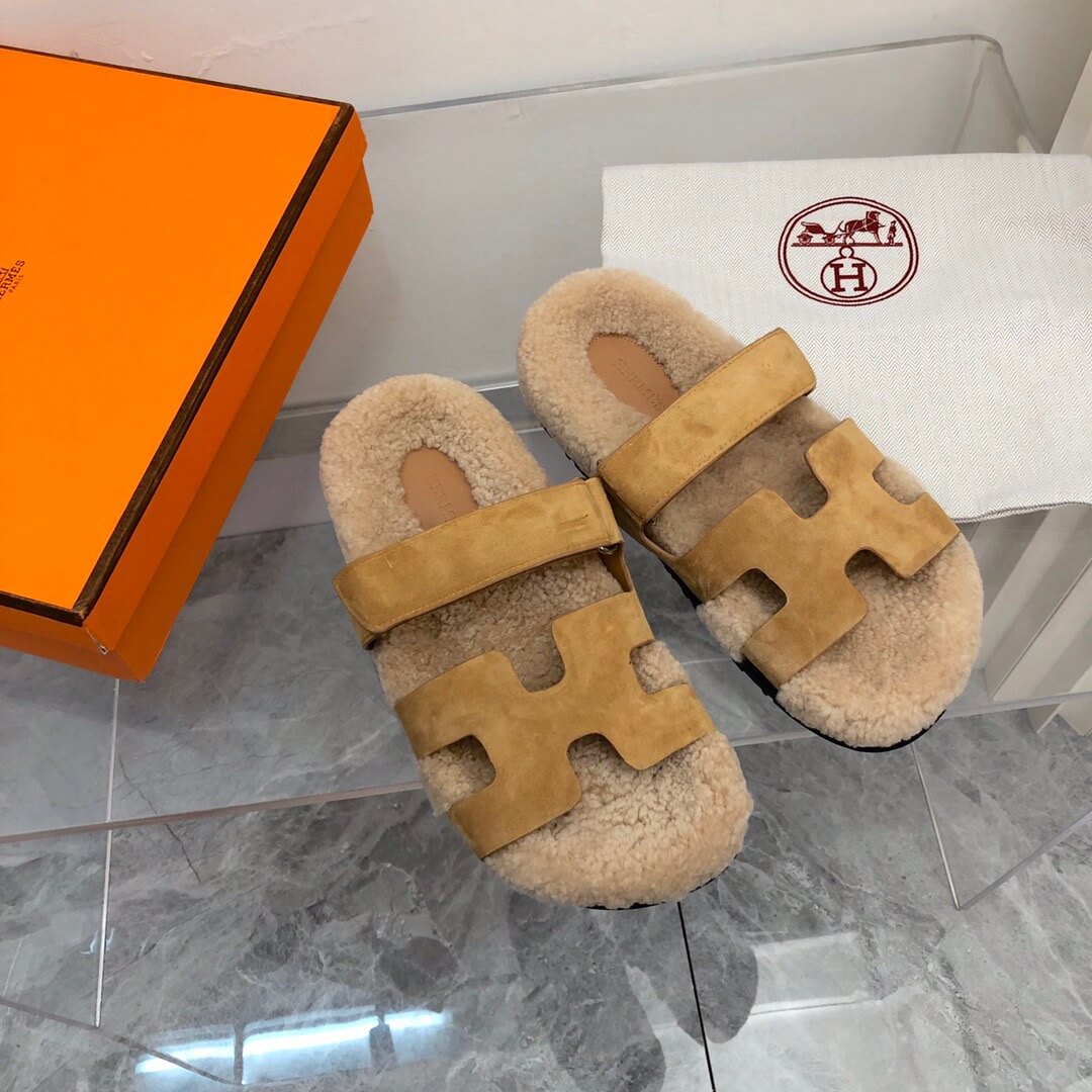HM Birkenstocks Fur