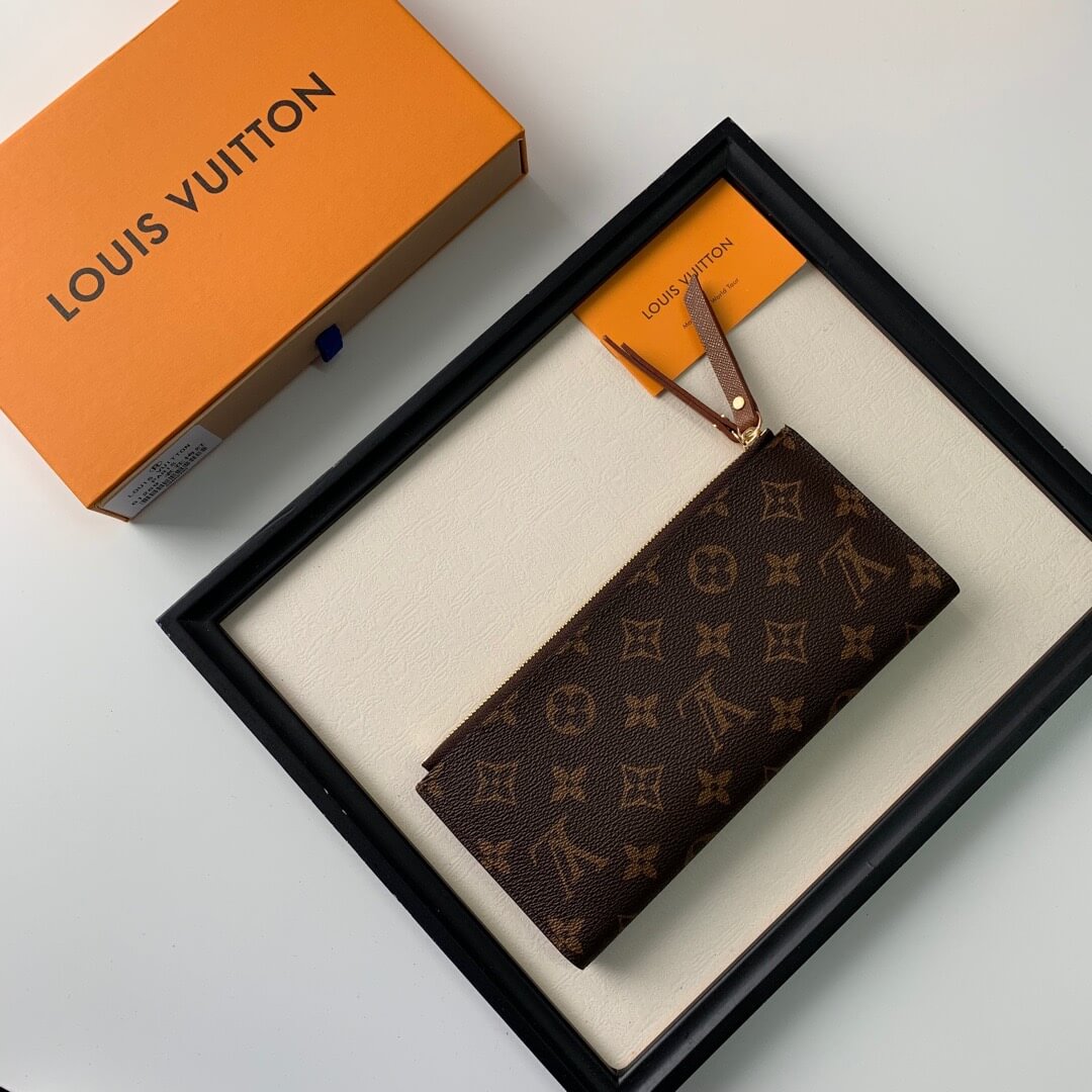 LOUIV Wallet Double Zippers