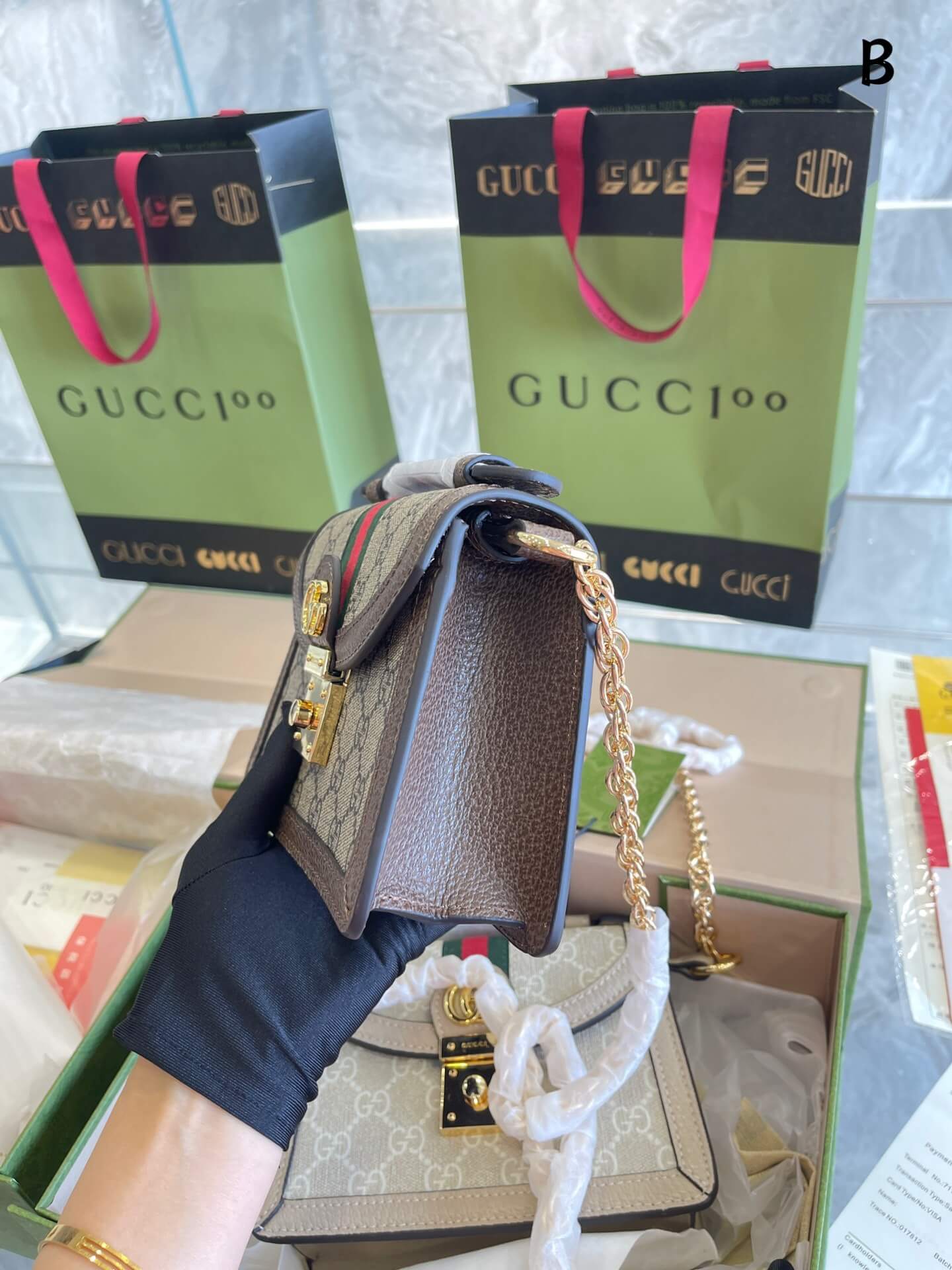 GG Ophidia Top Handle Mini