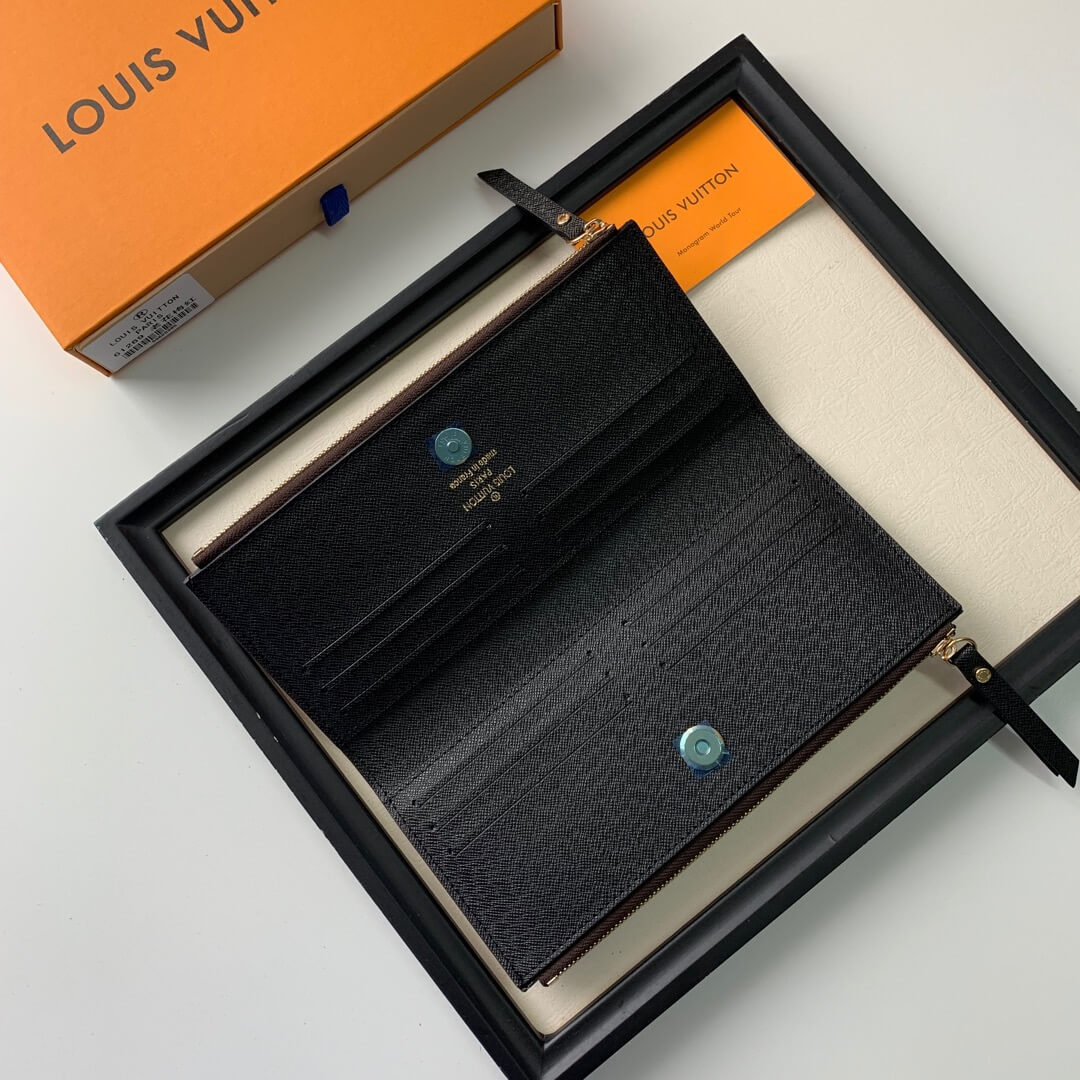 LOUIV Wallet Double Zippers