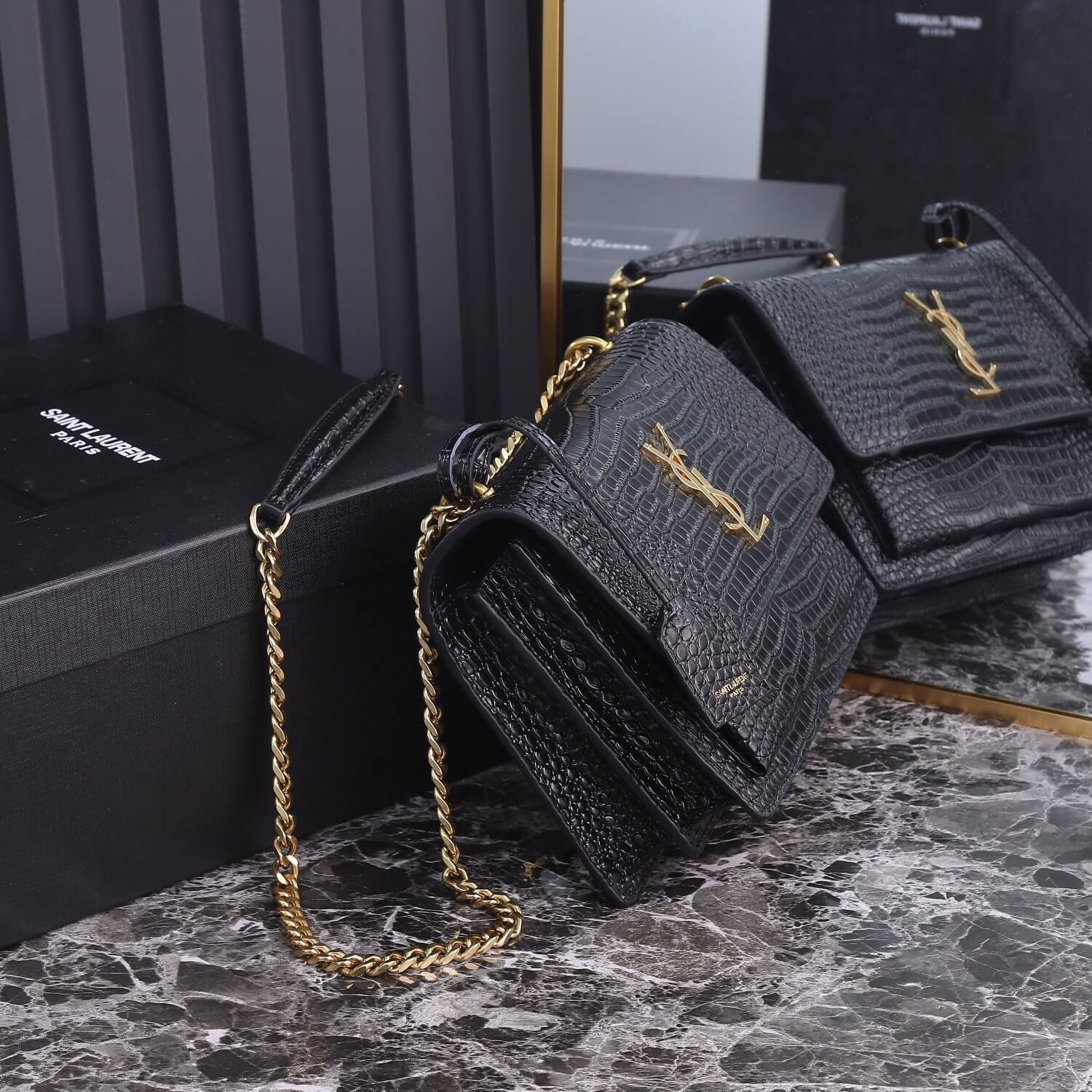 YSL Sunset Croc