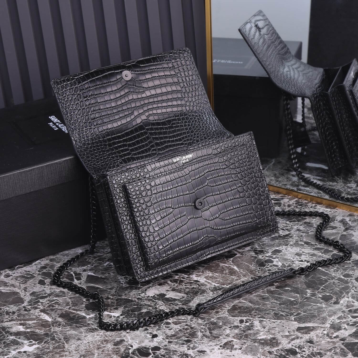 YSL Sunset Croc