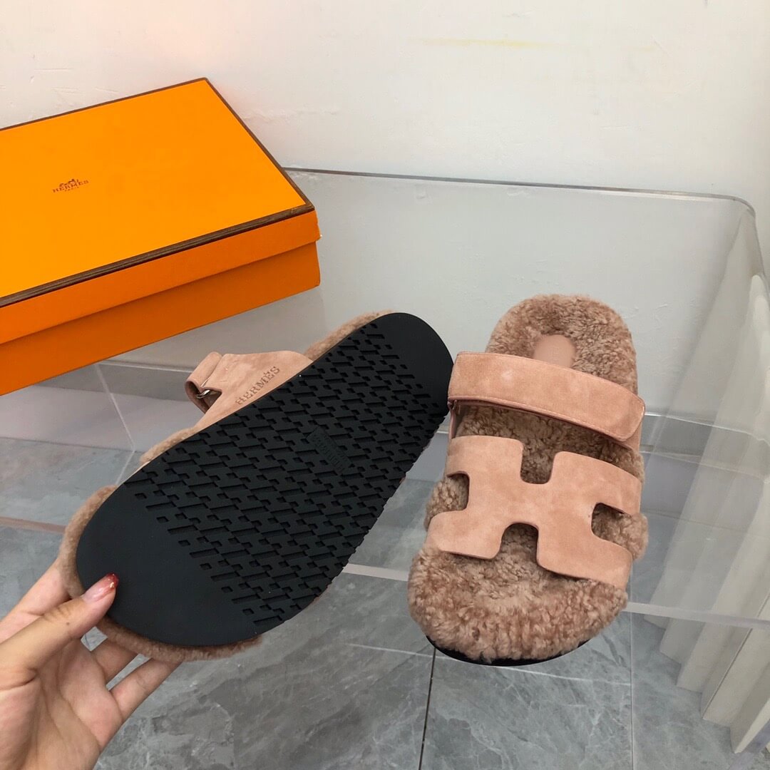 HM Birkenstocks Fur