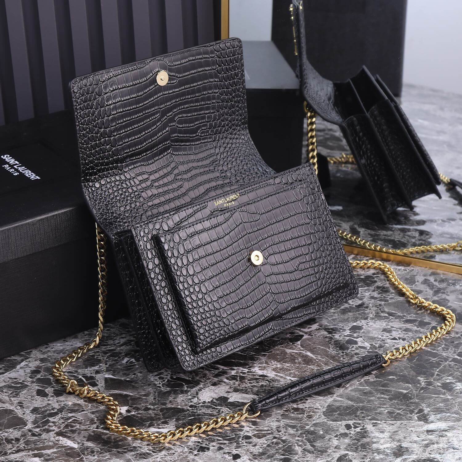 YSL Sunset Croc