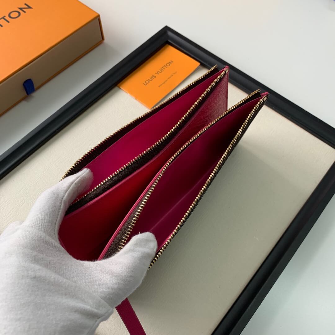 LOUIV Wallet Double Zippers