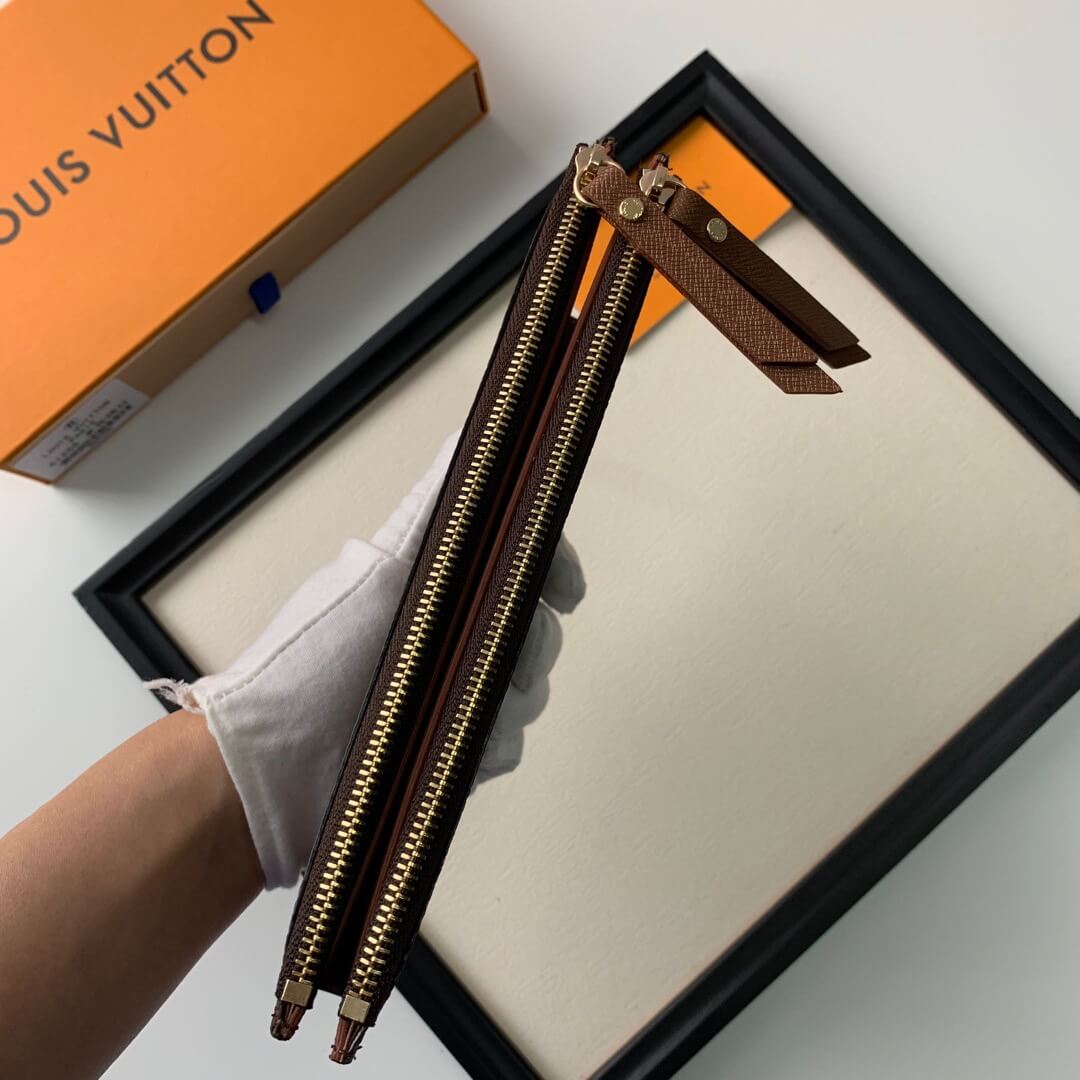 LOUIV Wallet Double Zippers