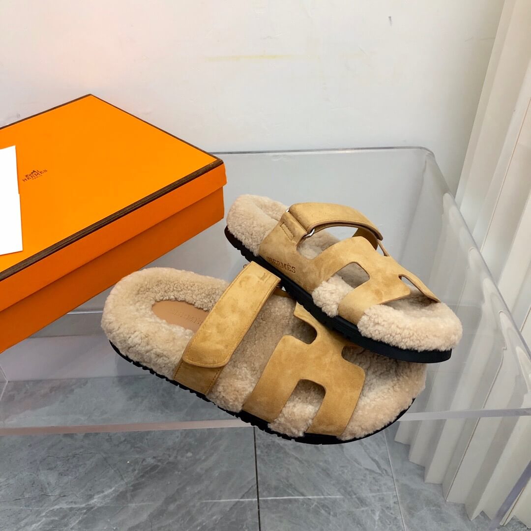 HM Birkenstocks Fur