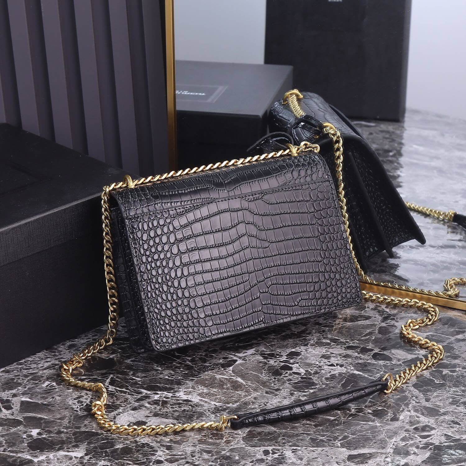 YSL Sunset Croc