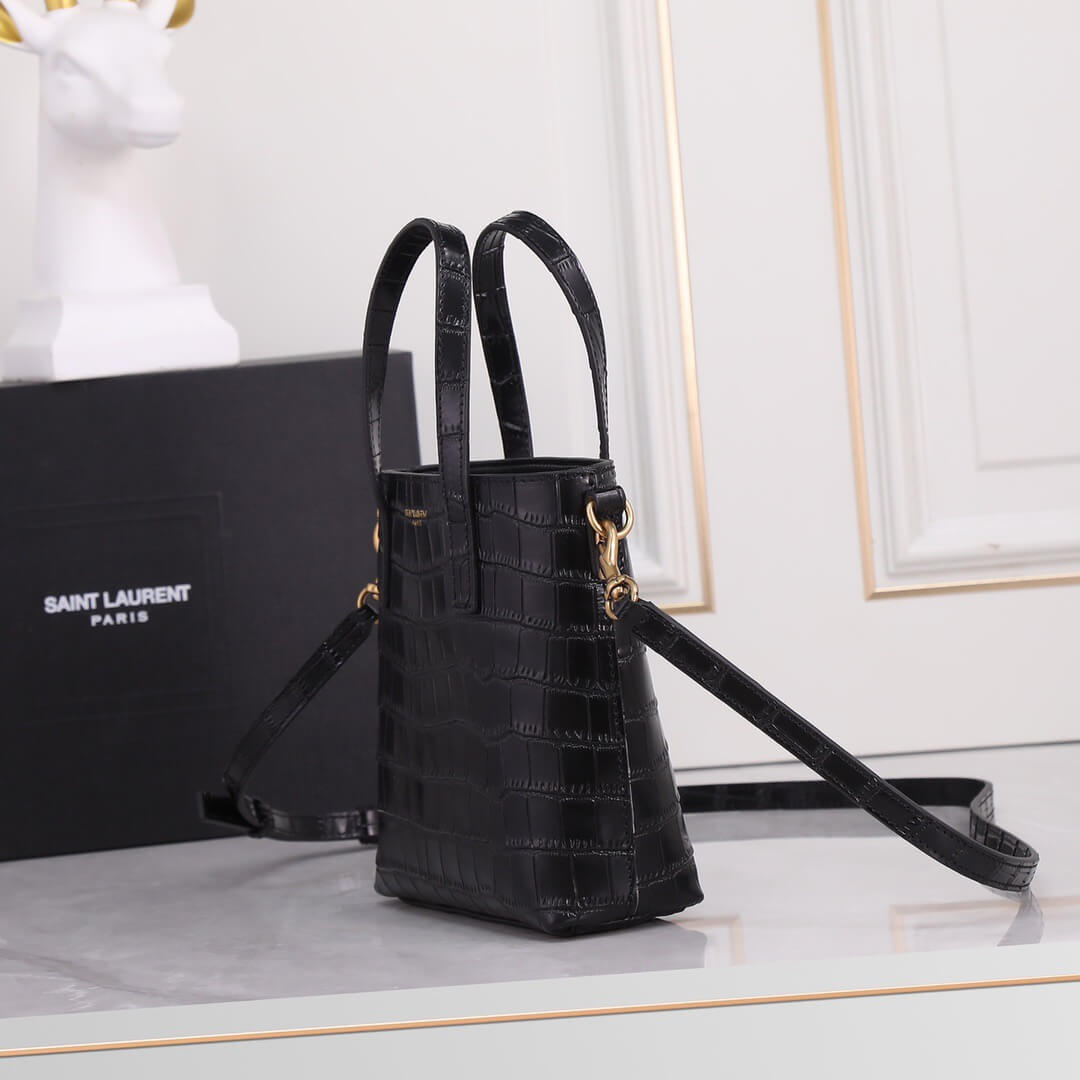 YSL Mini Tote Croc