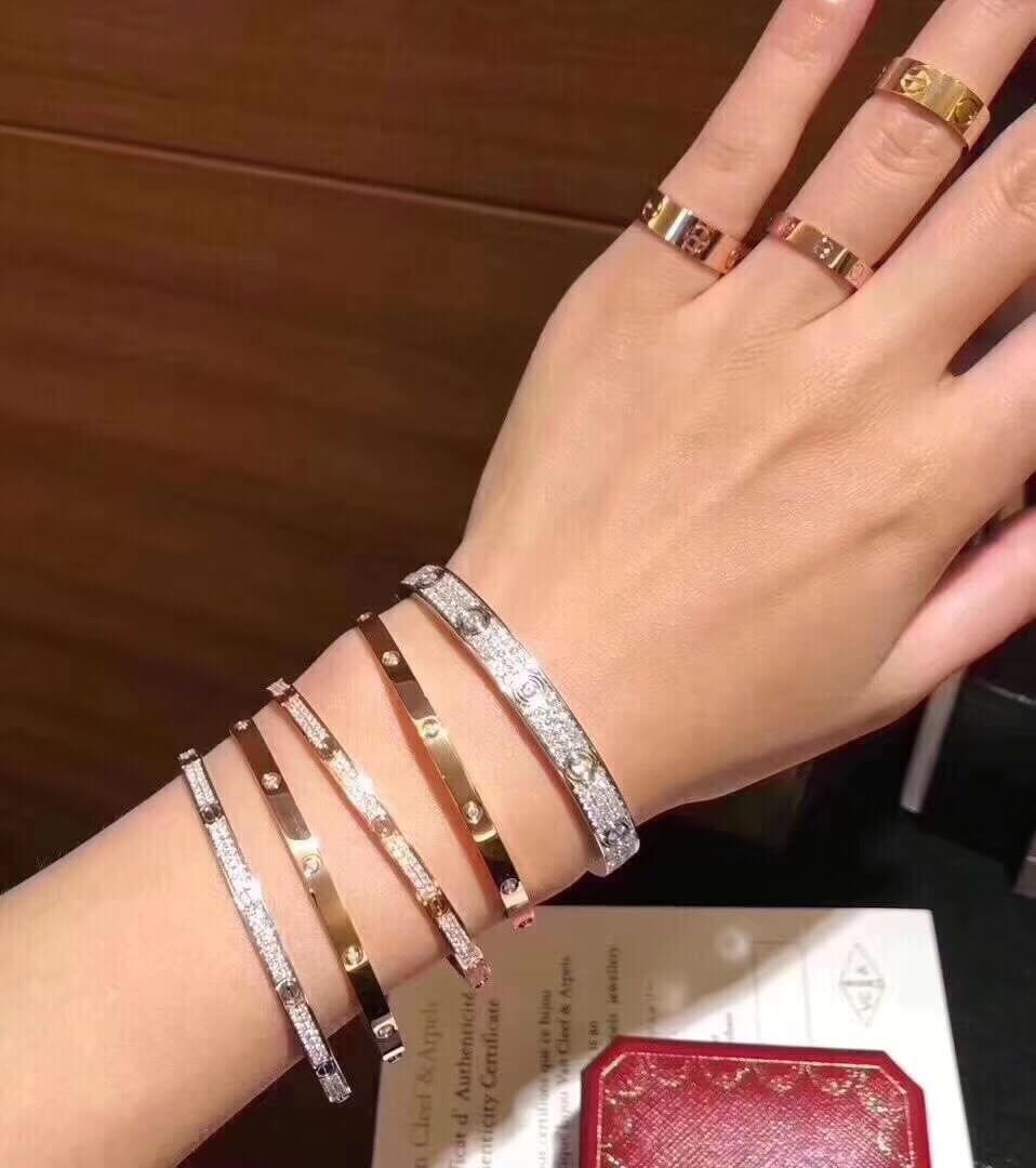 Cartier Love Bangles (Thin Band)