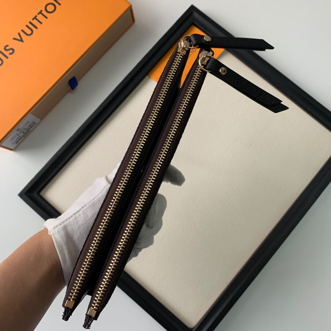 LOUIV Wallet Double Zippers