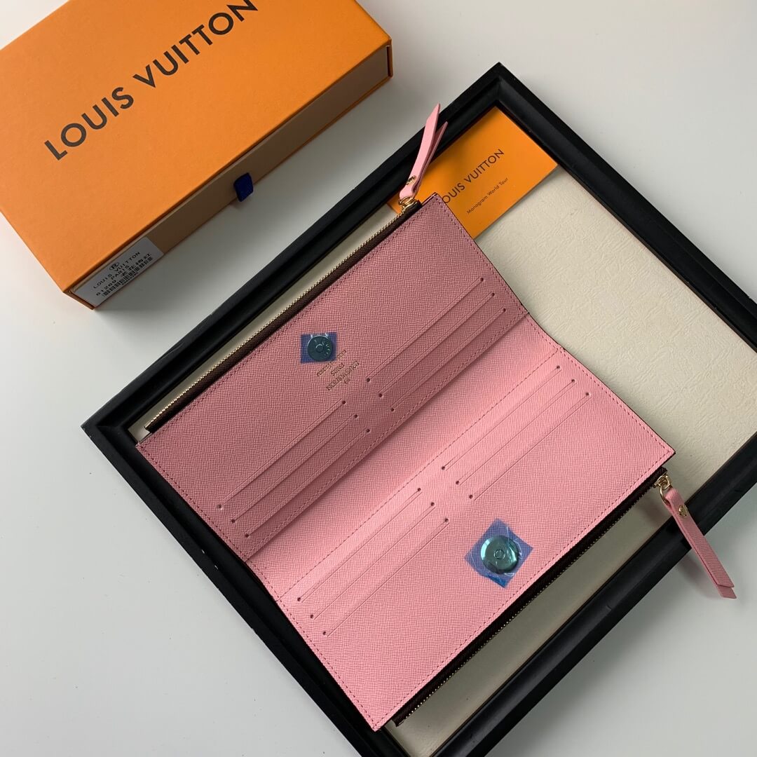 LOUIV Wallet Double Zippers