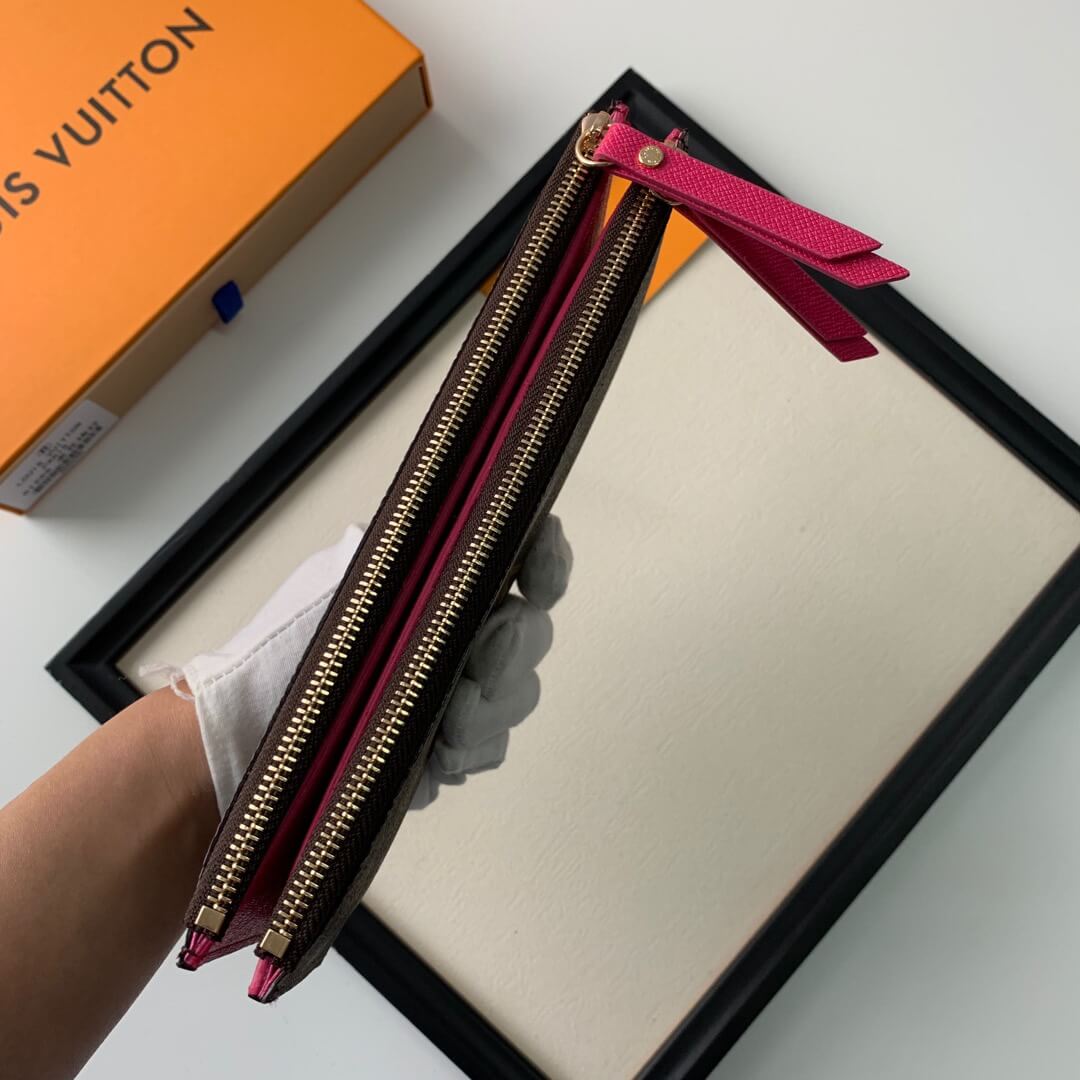 LOUIV Wallet Double Zippers