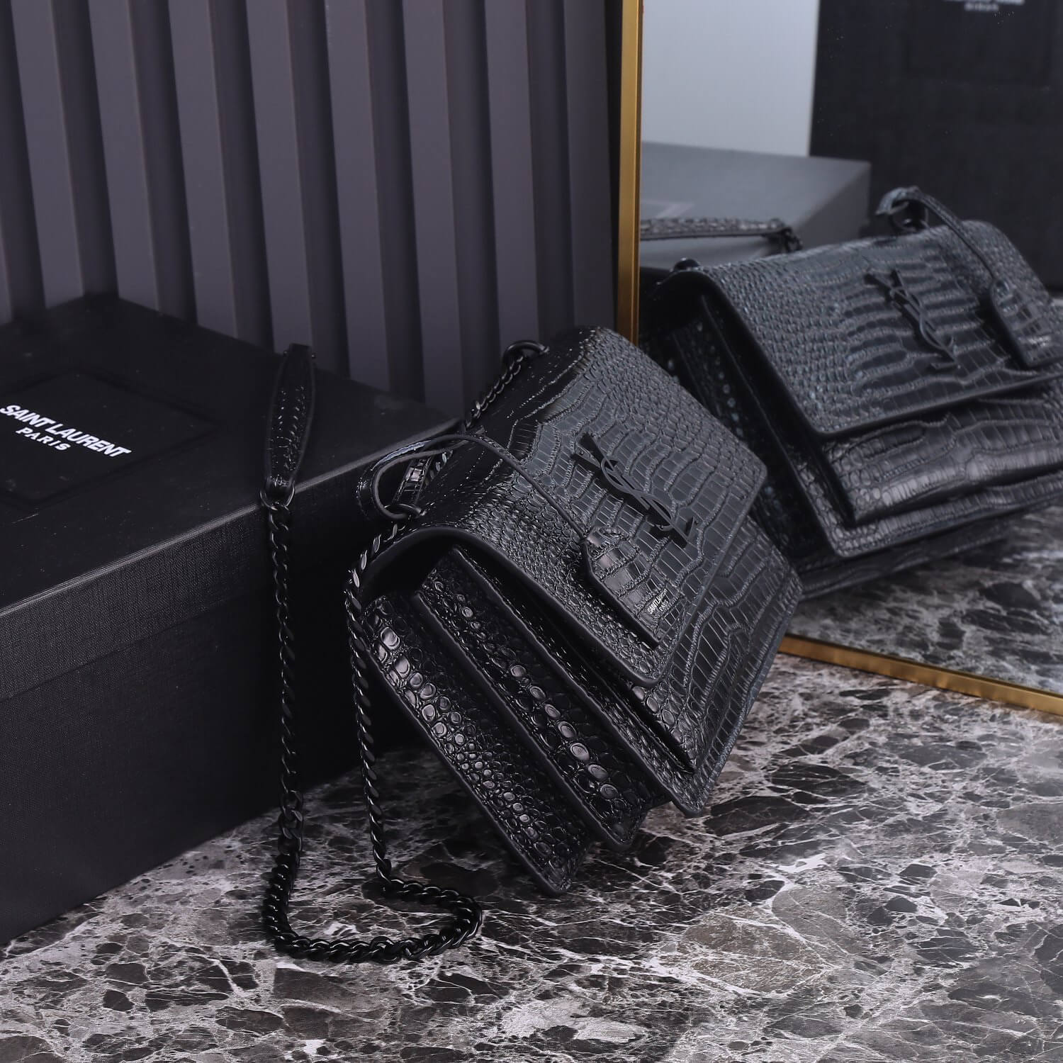 YSL Sunset Croc