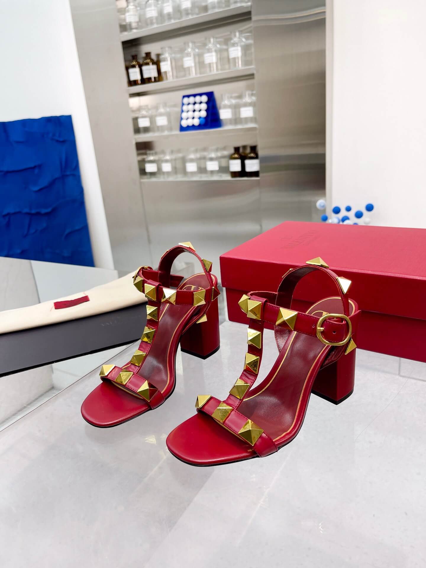 VALEN Chunky Studs Heels