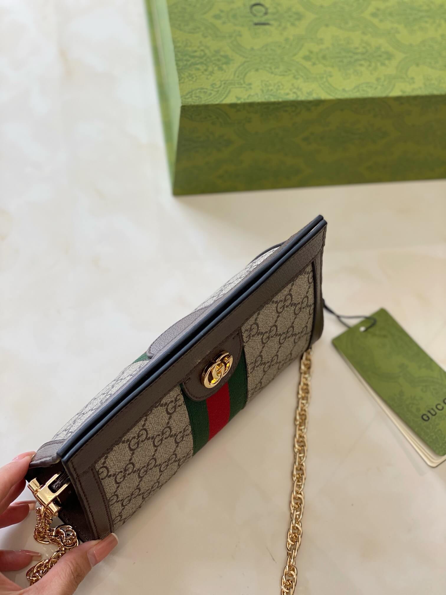 GG Ophidia Supreme Chain Strap Small