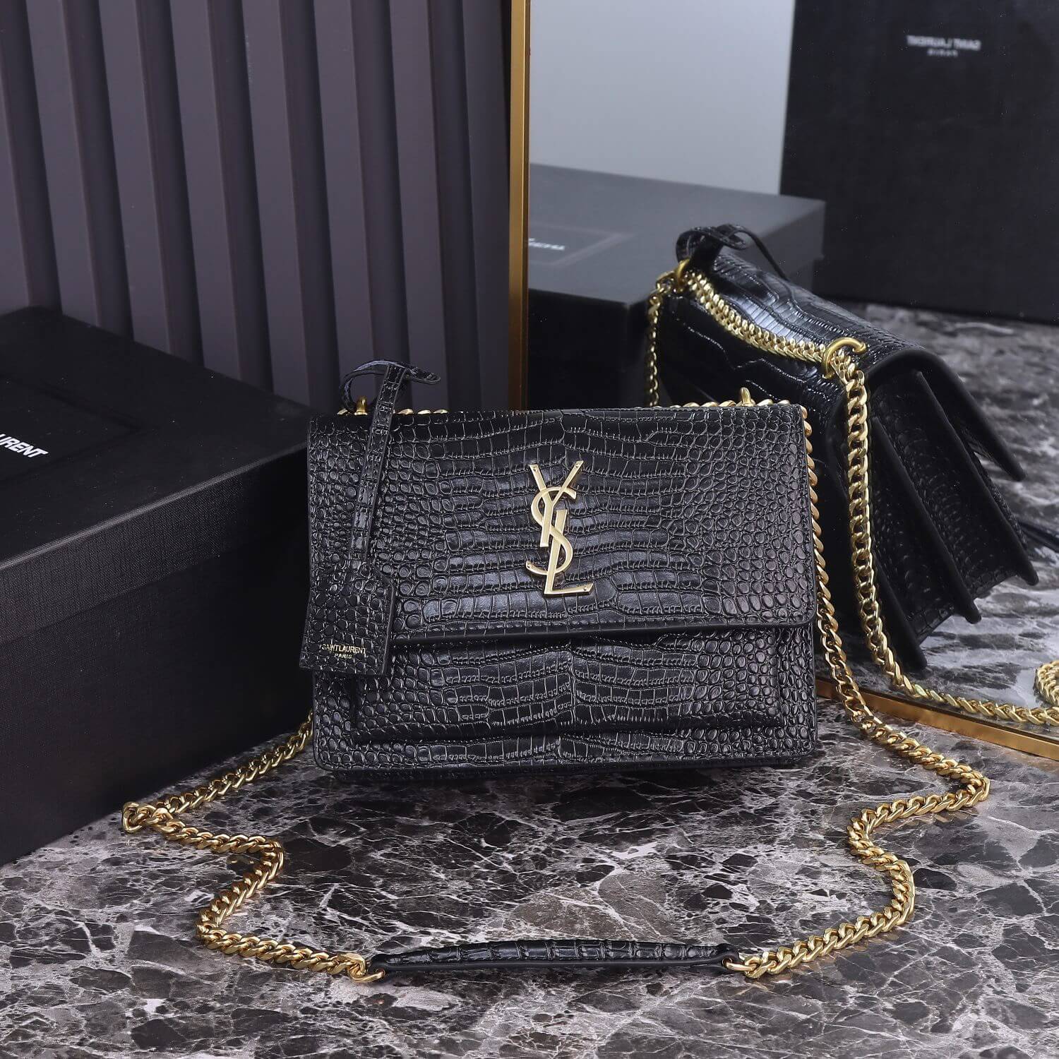 YSL Sunset Croc