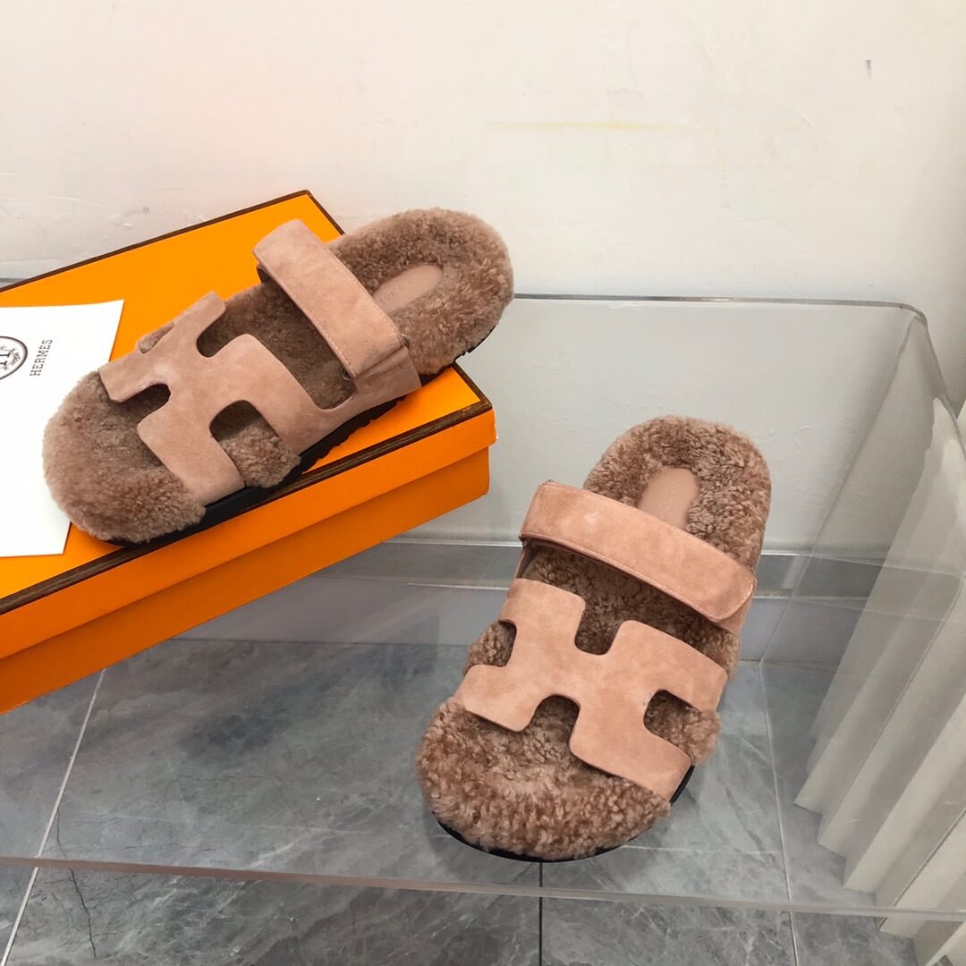 HM Birkenstocks Fur