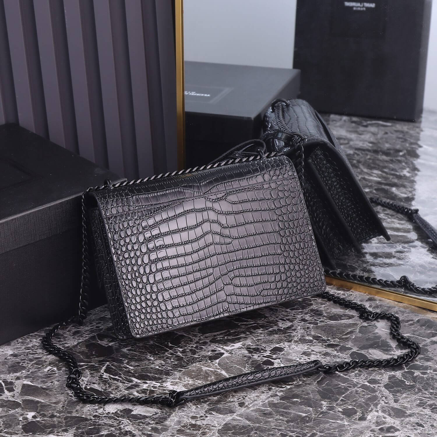 YSL Sunset Croc