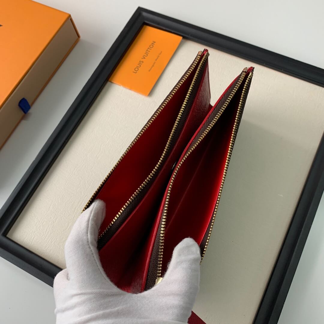 LOUIV Wallet Double Zippers
