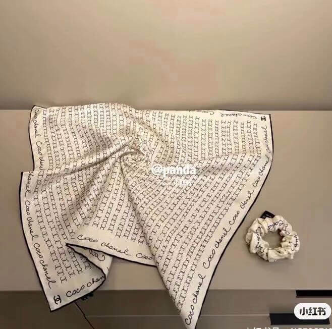 CC Silk Scarf + Hair Tie Set