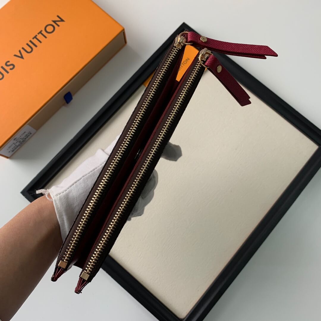LOUIV Wallet Double Zippers