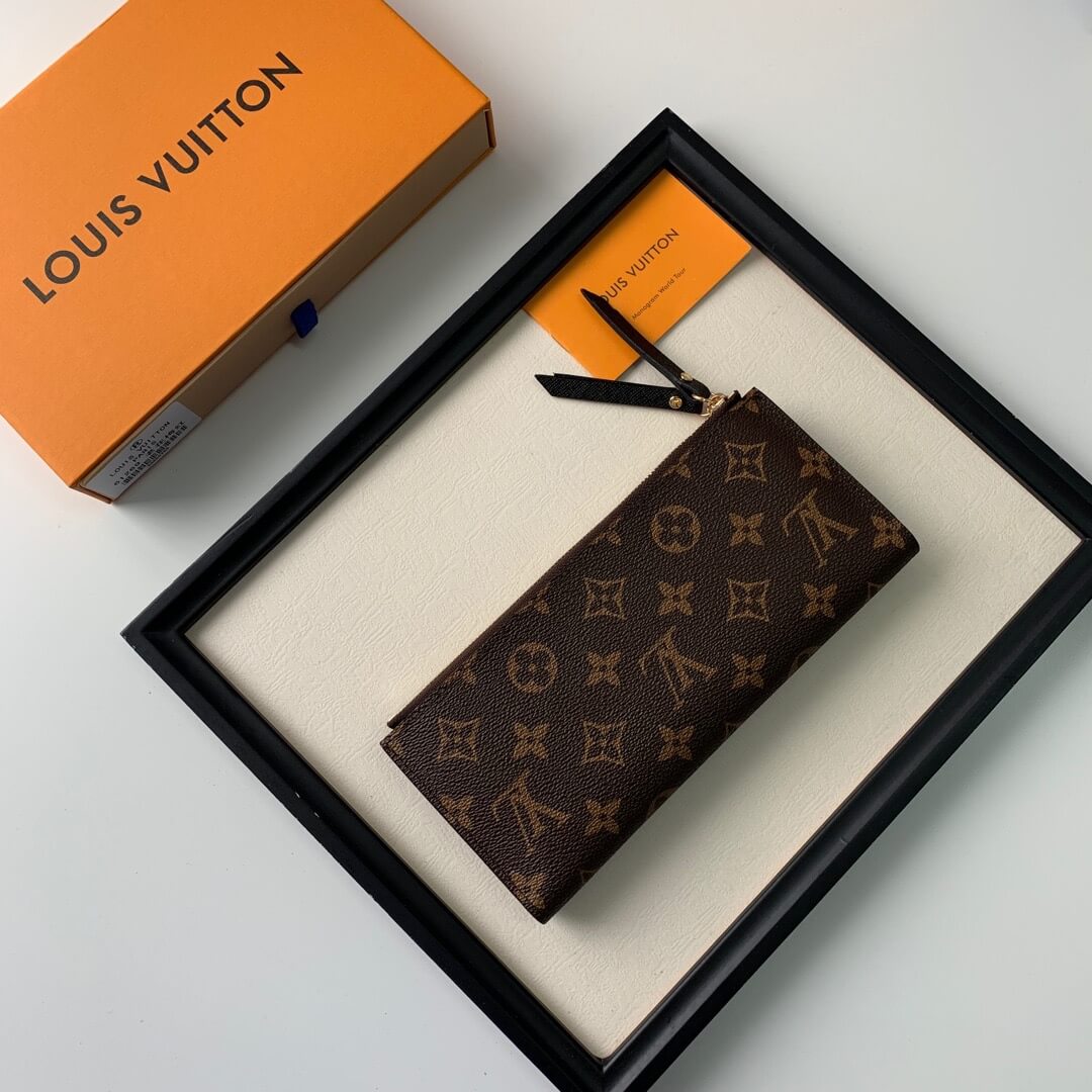 LOUIV Wallet Double Zippers