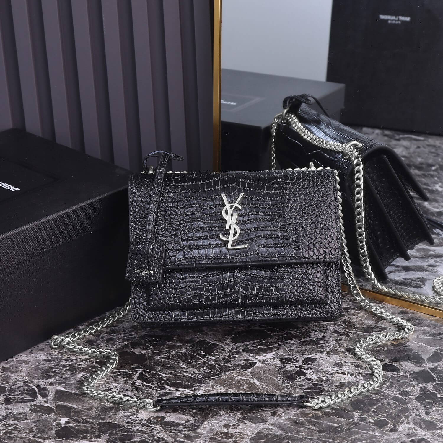 YSL Sunset Croc