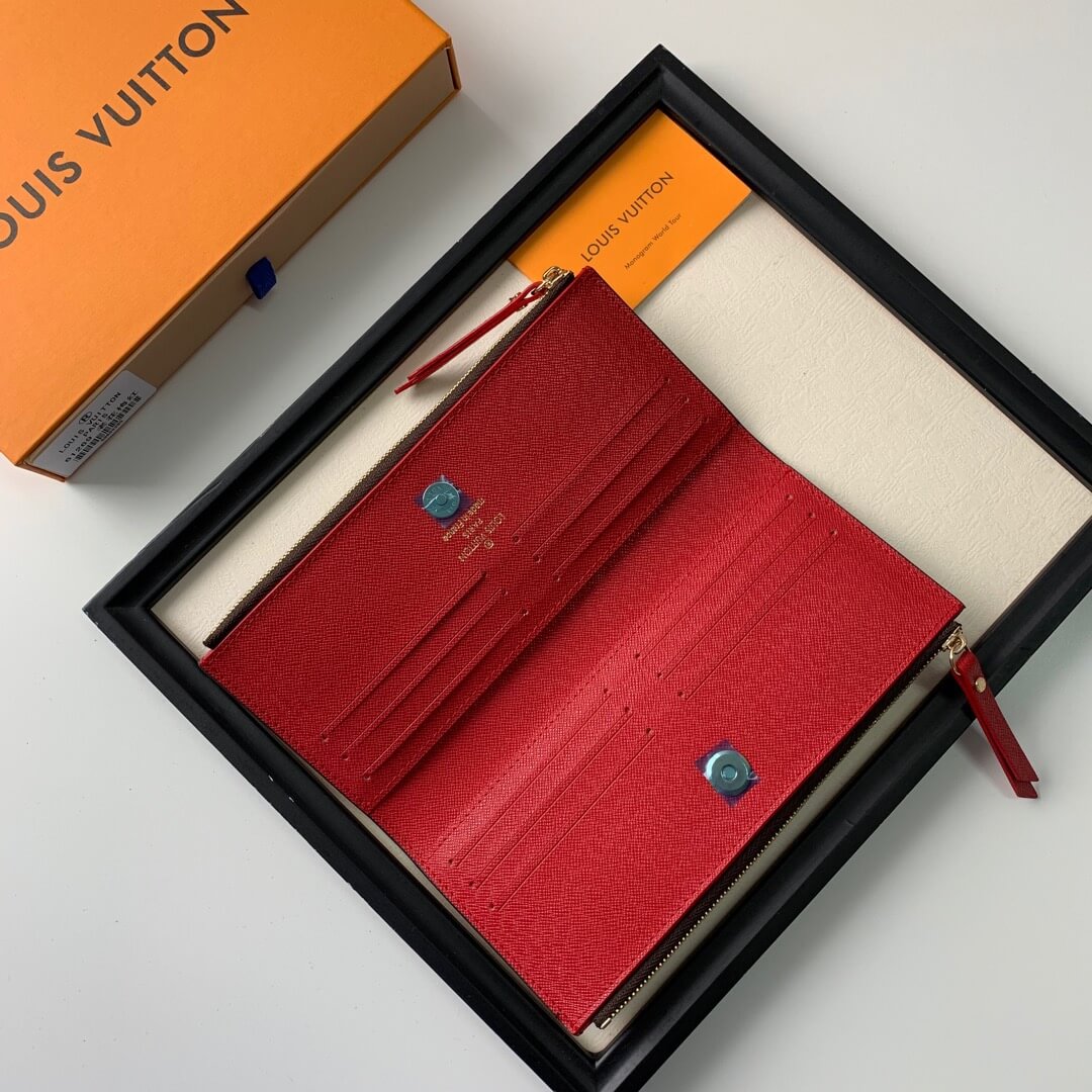 LOUIV Wallet Double Zippers