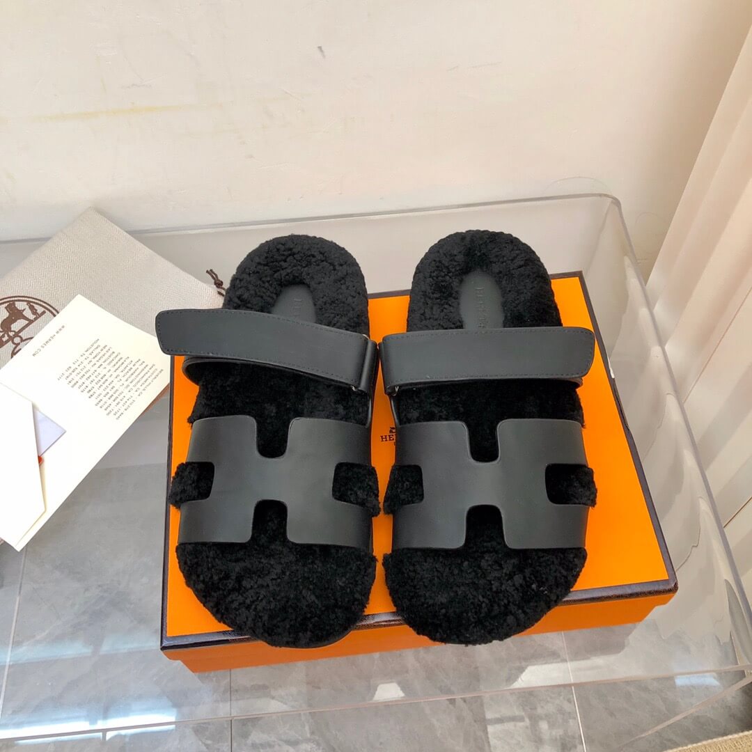 HM Birkenstocks Fur