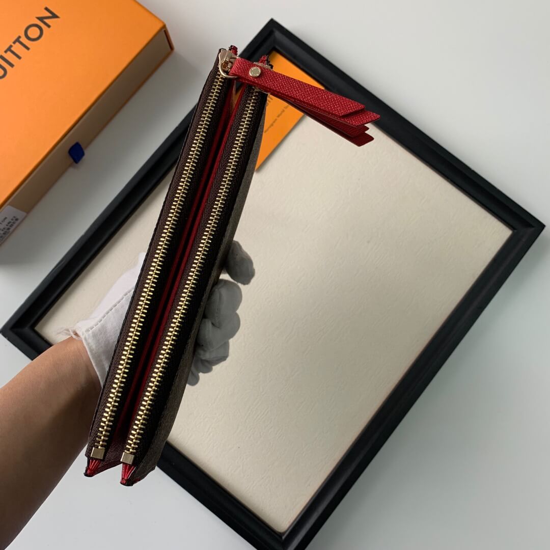 LOUIV Wallet Double Zippers