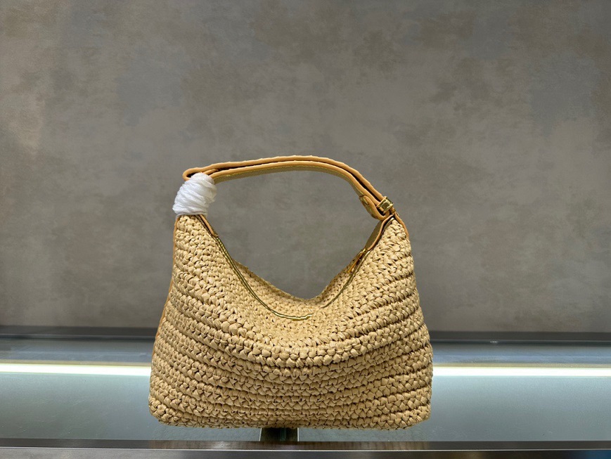BV Intrecciato Raffia
